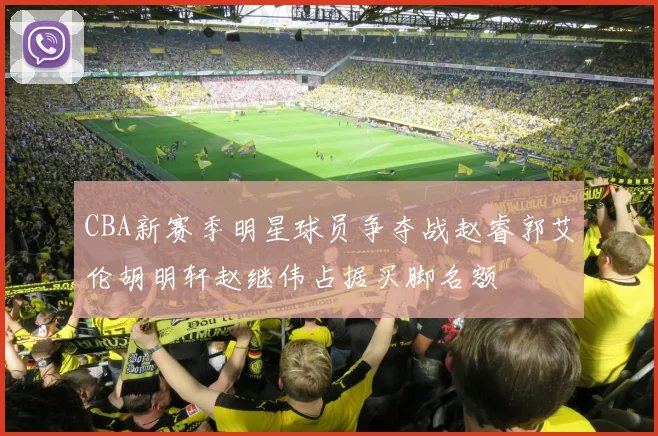 CBA新赛季明星球员争夺战赵睿郭艾伦胡明轩赵继伟占据买脚名额
